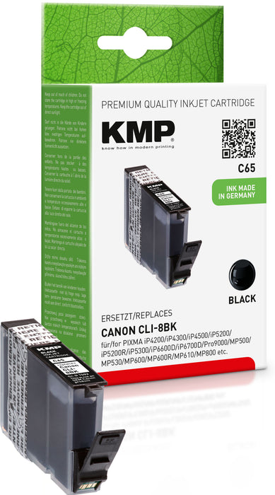 Canon KMP CLI-8Bk Chip schwarz 13ml