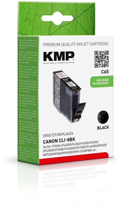 Canon KMP CLI-8Bk Chip schwarz 13ml