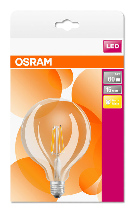 LED-E27 6W 806lm Globe Filament Osram