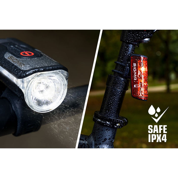 Fahrrad-Leuchtenset AURA 80 USB/BLAZE
