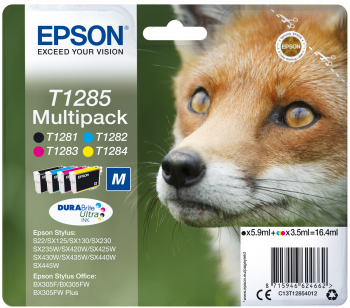Epson Stylus T1285 Multipack, S22/SX125/