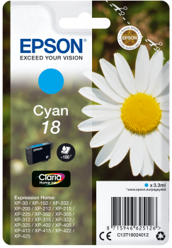 Tintenpatrone | Epson | 18 | T1802 | Cyan | Original