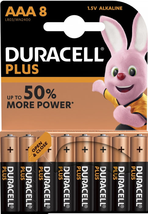 Micro | AAA | 1,5V | Alkaline Batterien | 8er Pack | Duracell
