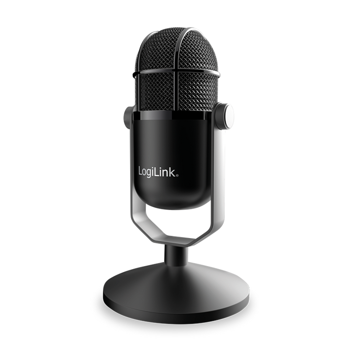 USB HD Mikrofon in Studio-Qualität Schwarz