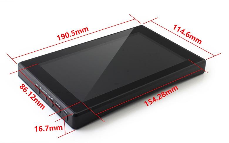 Touchdisplay für den Raspberry Pi 7" IPS HDMI VGA