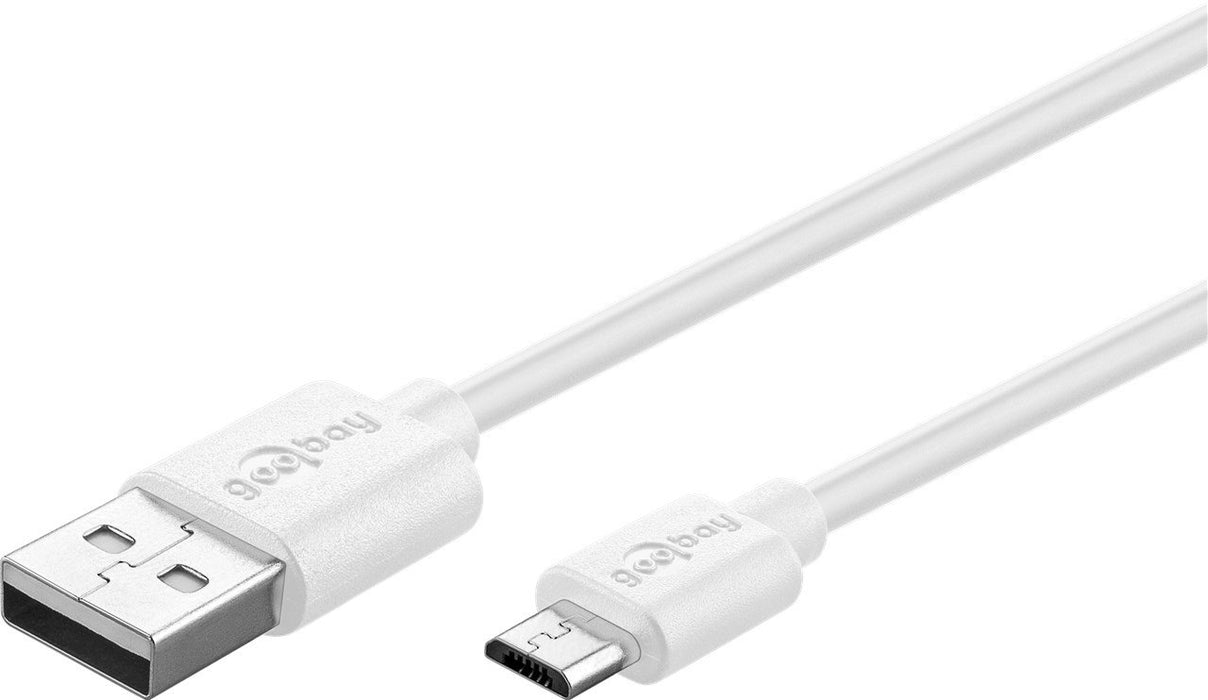 USB-Kabel A-> MicroB 1m Schnellladek. ws